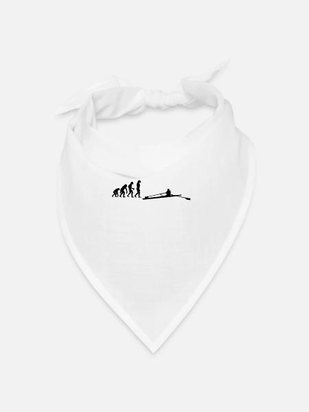 Rudern Shirt Ruderer Rowing Geschenk Wassersport - Bandana Dreieckstuch - Weiß