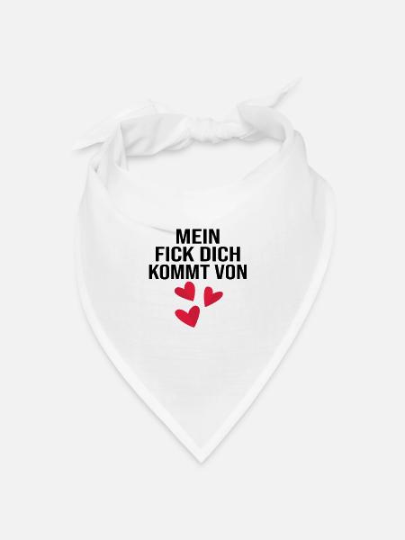 Lustige Sprüche Beleidigungen Sarkasmus - Bandana Dreieckstuch - Weiß