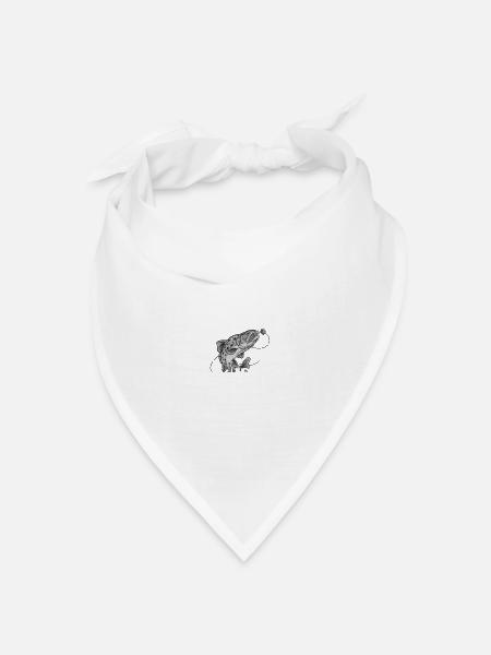 Zwei Titel Angler und Papa Vatertag Angeln Fischen - Bandana Dreieckstuch - Weiß