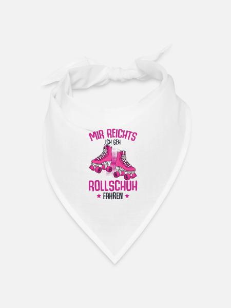 Rollschuhe - Bandana Dreieckstuch - Weiß