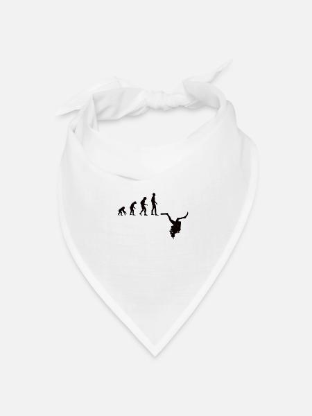Tauchen Evolution | Menschen Entwicklung Idee - Bandana Dreieckstuch - Weiß