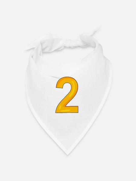 2 - Bandana Dreieckstuch - Weiß