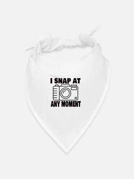 Fotografieren Fotografie Fotograf Kamera Bild - Bandana Dreieckstuch - Weiß