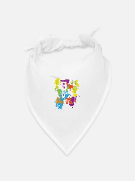 Make Art - Bandana Dreieckstuch - Weiß