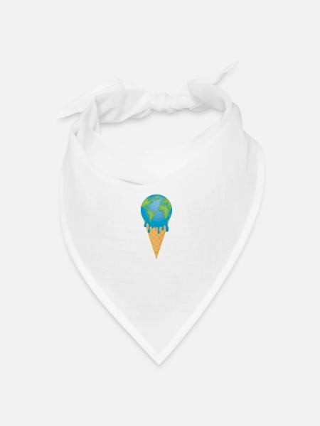 Nachhaltigkeit - Bandana Dreieckstuch - Weiß