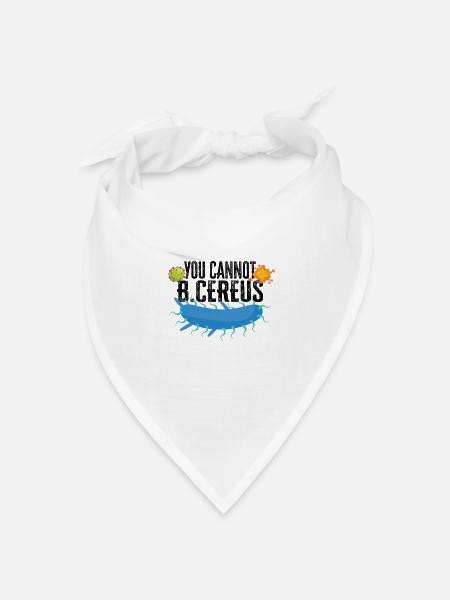 Mikrobiologe Mikrobiologie Labor Biologie Geschenk - Bandana Dreieckstuch - Weiß