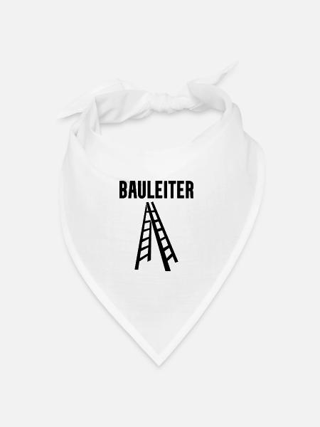 Bauleiter - Bandana Dreieckstuch - Weiß