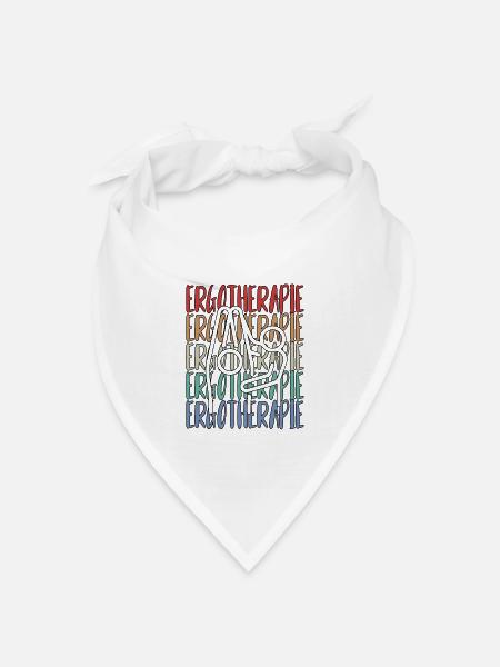 ERGOTHERAPEUTIN ERGOTHERAPIE - Bandana Dreieckstuch - Weiß