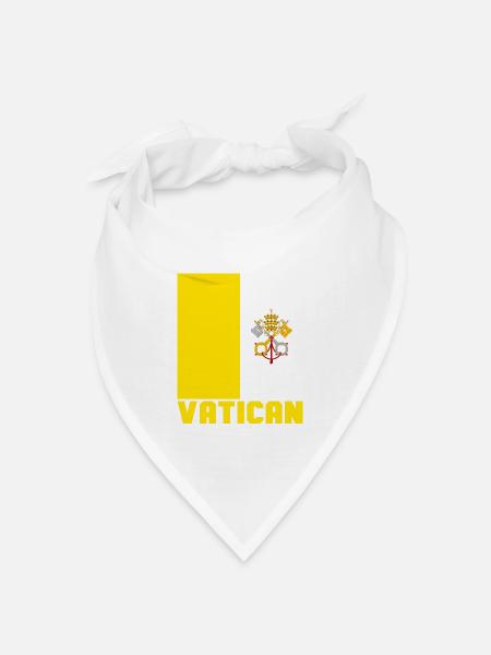 Vatikan - Bandana Dreieckstuch - Weiß