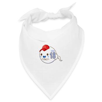 18 Jahre vor 18 Jahren schnellste 18. Geburtstag - Bandana Dreieckstuch - Weiß - Vorne