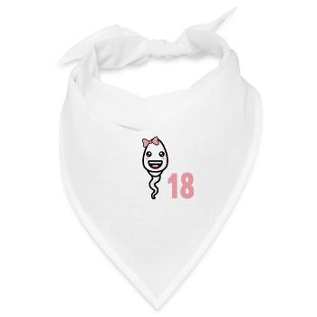 18 Jahre vor 18 Jahren schnellste 18. Geburtstag - Bandana Dreieckstuch - Weiß - Vorne