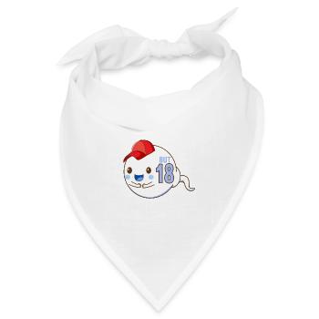 18 Jahre vor 18 Jahren schnellste 18. Geburtstag - Bandana Dreieckstuch - Weiß - Vorne