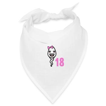 18 Jahre vor 18 Jahren schnellste 18. Geburtstag - Bandana Dreieckstuch - Weiß - Vorne