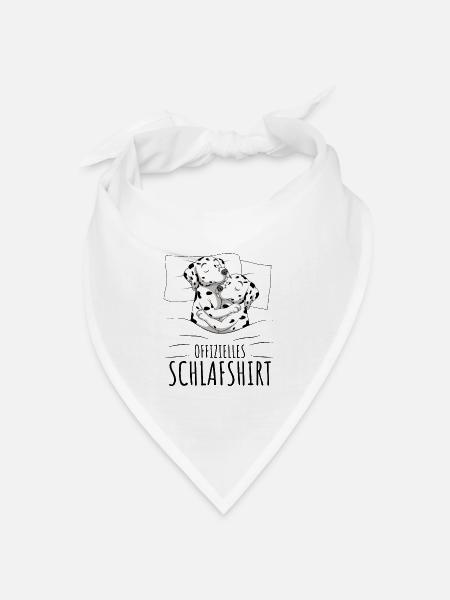 Dalmatiner - Bandana Dreieckstuch - Weiß