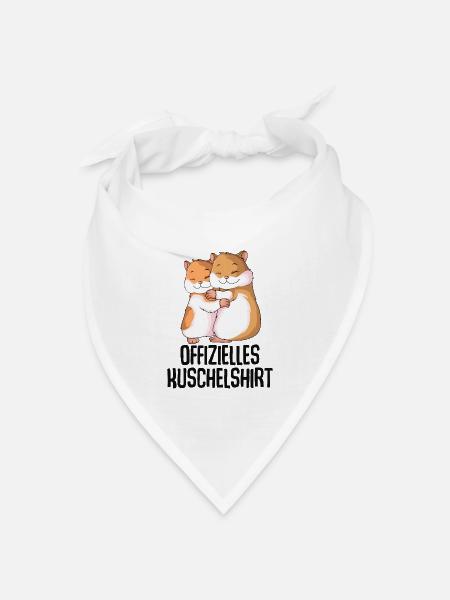 Hamster - Bandana Dreieckstuch - Weiß