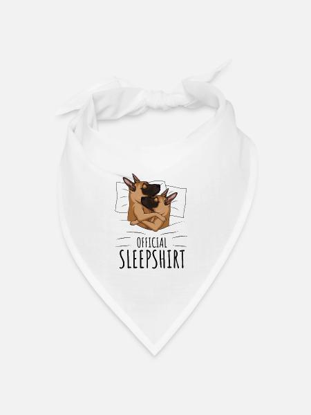 Malinois - Bandana Dreieckstuch - Weiß