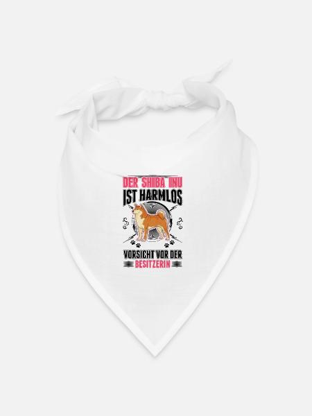 Shiba Inu Besitzerin - Bandana Dreieckstuch - Weiß
