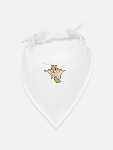 Kawaii Flughörnchen - Bandana Dreieckstuch - Weiß