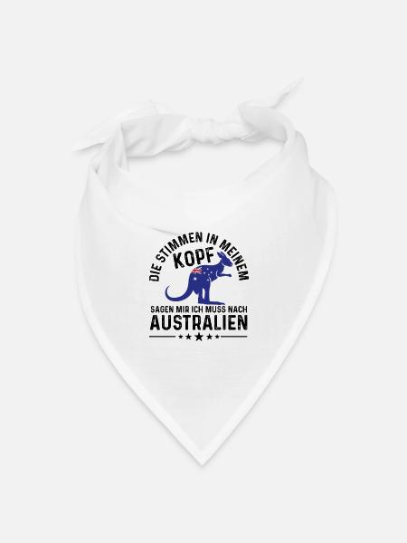 Australien Australier Australienurlaub Australien - Bandana Dreieckstuch - Weiß