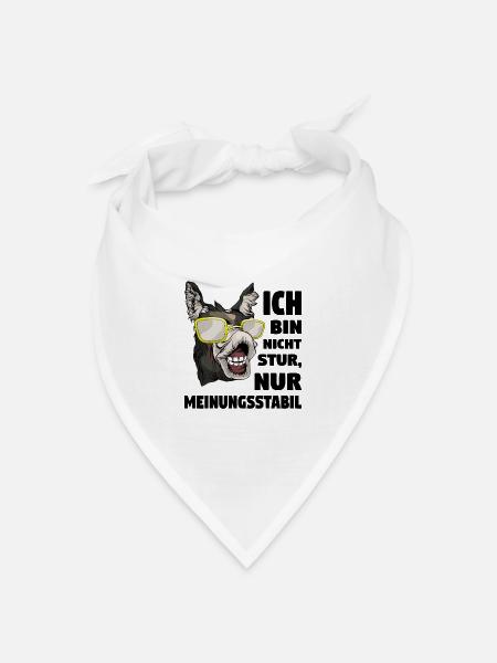 Bauer Esel - Bandana Dreieckstuch - Weiß