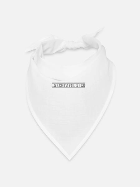 Leichtathletik - Bandana Dreieckstuch - Weiß