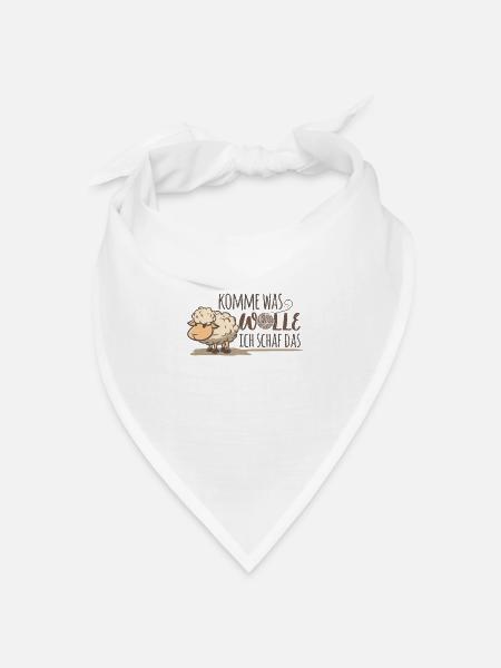 Schaf Schafe, Bauern Hirten Bauern Geschenk - Bandana Dreieckstuch - Weiß