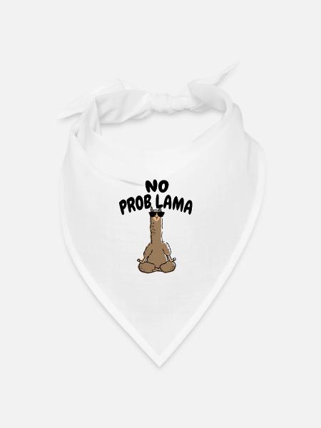 No Problama - Bandana Dreieckstuch - Weiß