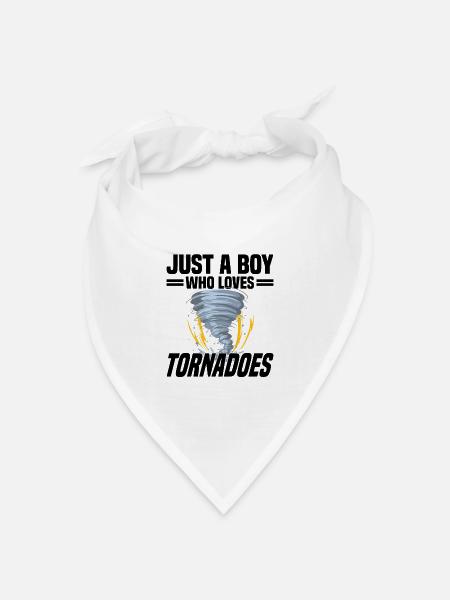 Tornadojäger Tornado Tornado Chaser Wirbelsturm - Bandana Dreieckstuch - Weiß