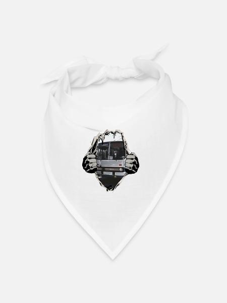 Ikarus Bus - Bandana Dreieckstuch - Weiß