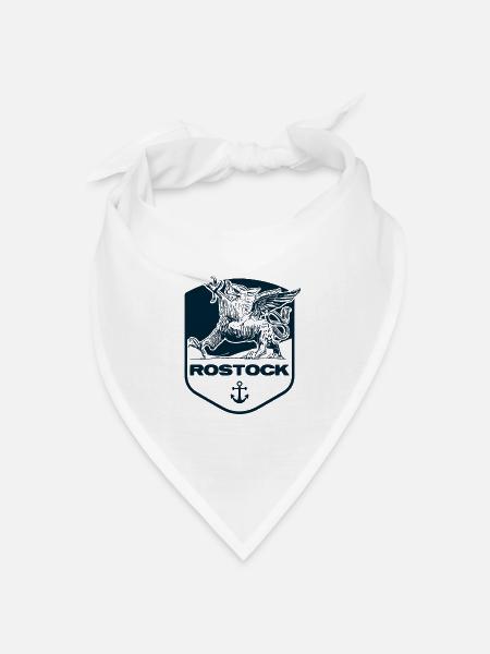Rostock - Bandana Dreieckstuch - Weiß