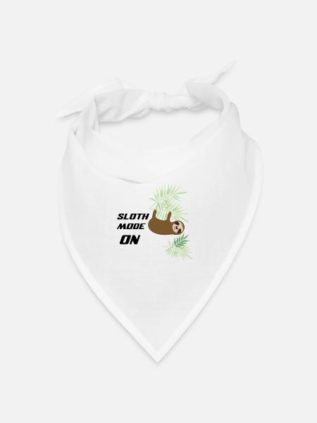 Sloth - Bandana Dreieckstuch - Weiß