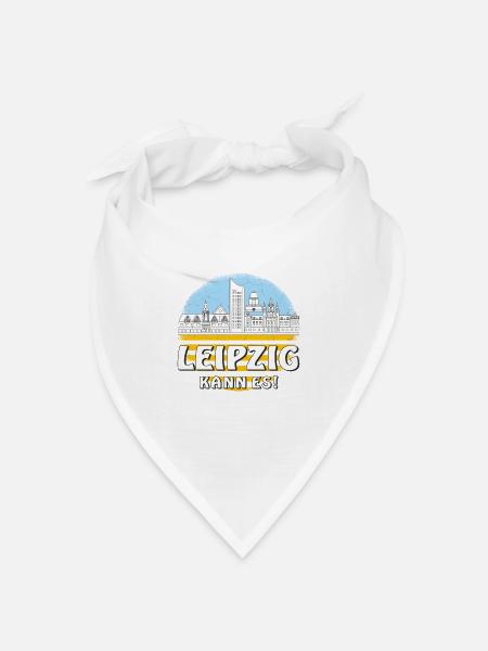 LEIPZIG KANN ES - Bandana Dreieckstuch - Weiß