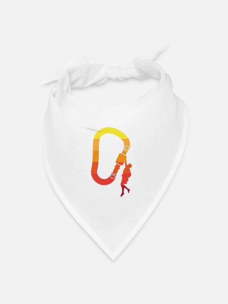 Klettern - Bandana Dreieckstuch - Weiß
