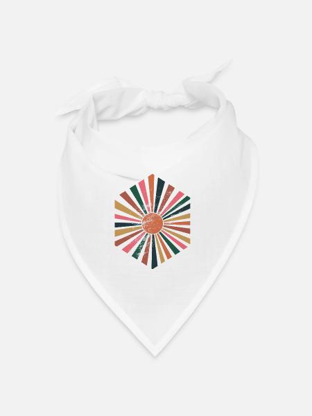 Boho - Bandana Dreieckstuch - Weiß