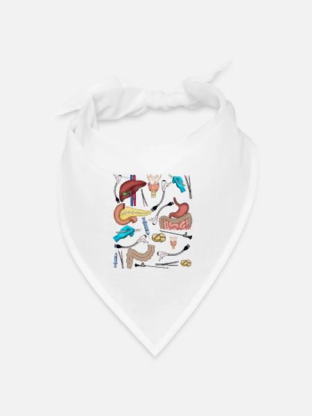 Allg Chirurgie - Bandana Dreieckstuch - Weiß