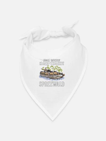 EGAL WOHIN HAUPTSACHE SPREEWALD - Bandana Dreieckstuch - Weiß
