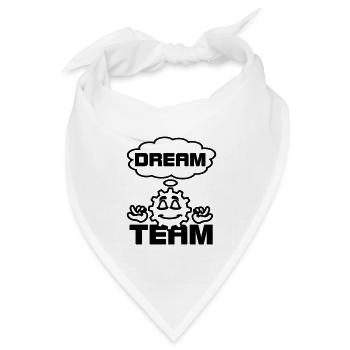 Dream-Team-Ausrüstung - Bandana Dreieckstuch - Weiß - Vorne