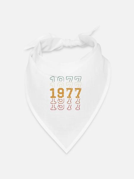1977 - Bandana Dreieckstuch - Weiß