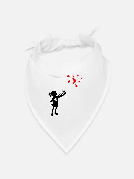 Banksy Zwille - Bandana Dreieckstuch - Weiß