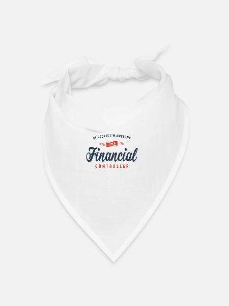 Natürlich bin ich großartig, ich bin ein Finanzkontrolleur - Bandana Dreieckstuch - Weiß