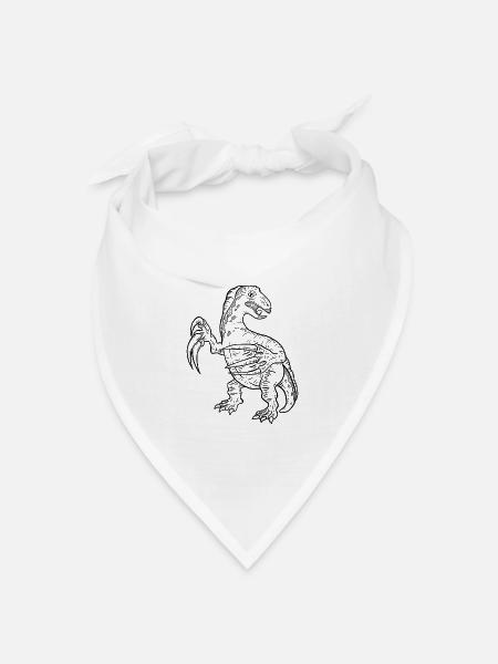 Therizinosaurus - Bandana Dreieckstuch - Weiß