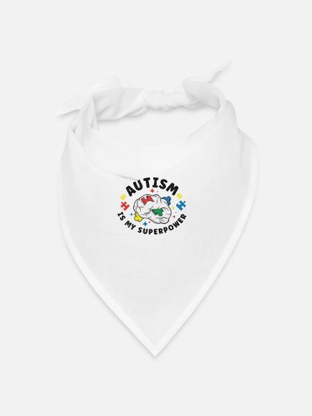 Autism Awareness Autism Disease Autistic Gift - Bandana Dreieckstuch - Weiß