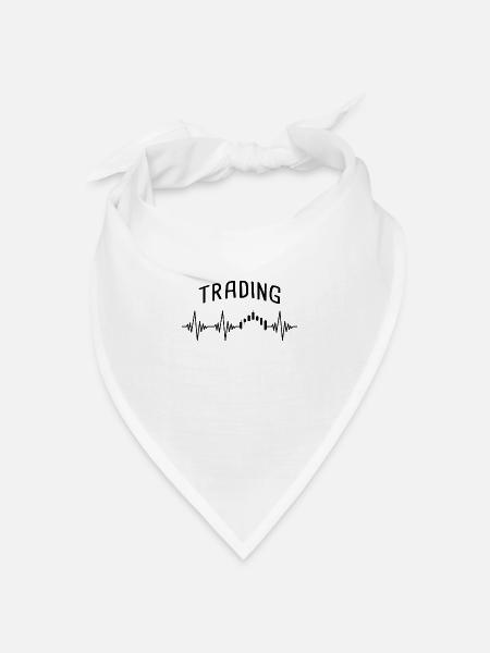 trading Herzschlag - Bandana Dreieckstuch - Weiß