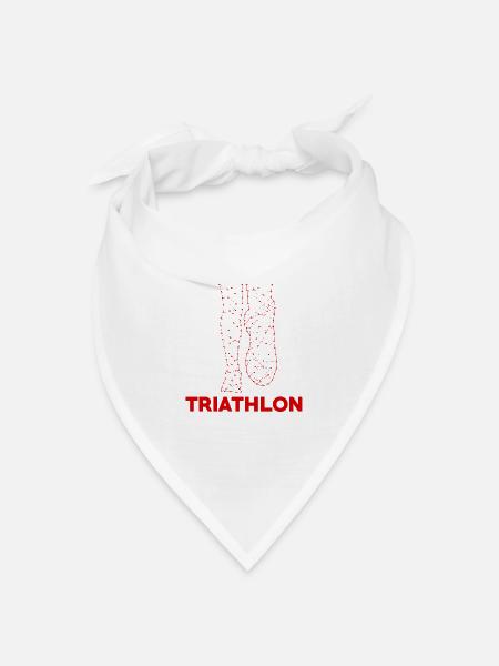 Triathlon - Bandana Dreieckstuch - Weiß