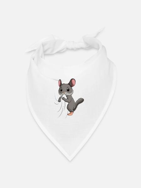 Chinchilla - Bandana Dreieckstuch - Weiß