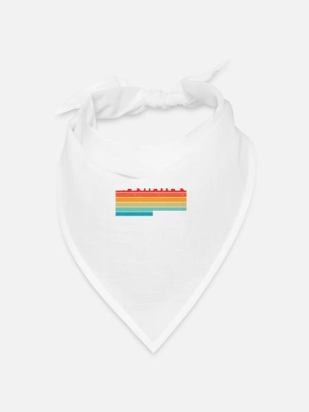 Vintage Urlaub Reise Bantayan Philippinen Asien - Bandana Dreieckstuch - Weiß