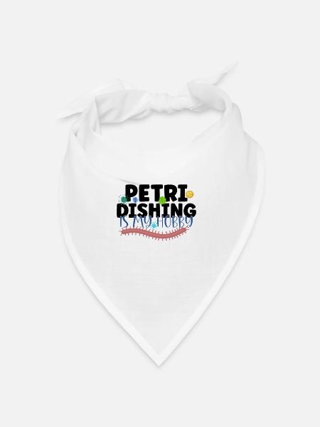 Microbiologist Microbiology Lab Staph Biology - Bandana Dreieckstuch - Weiß