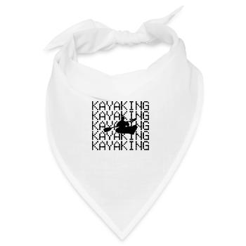 Kayak fahren - Bandana Dreieckstuch - Weiß - Vorne