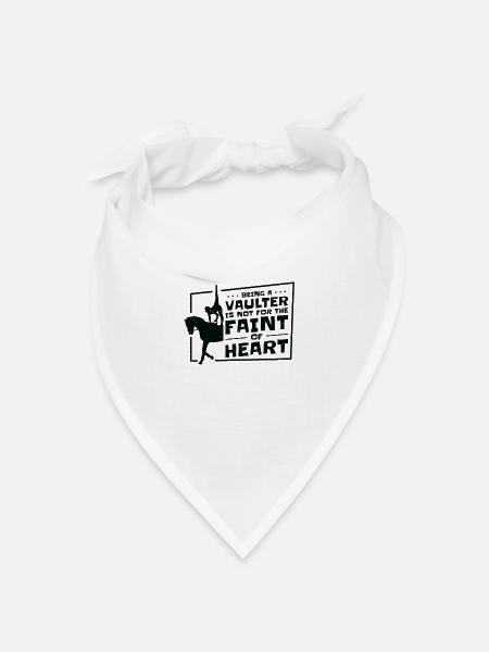 Pferdesport Voltigieren Voltigierer Reiten - Bandana Dreieckstuch - Weiß