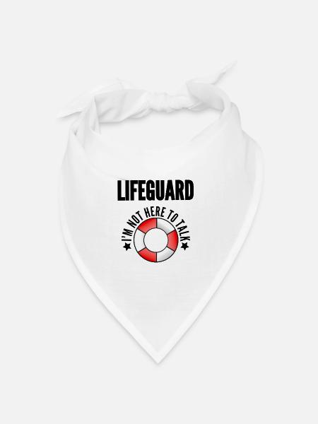 LIFEGUARD - Rettungsschwimmer - Bandana Dreieckstuch - Weiß